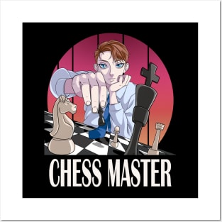 Chess Master Smart Board Game Player Posters and Art